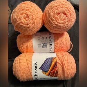 Loops & Threads LIGHT CORAL Yarn Bundle